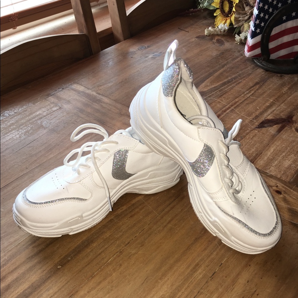 White Chunky Sneakers